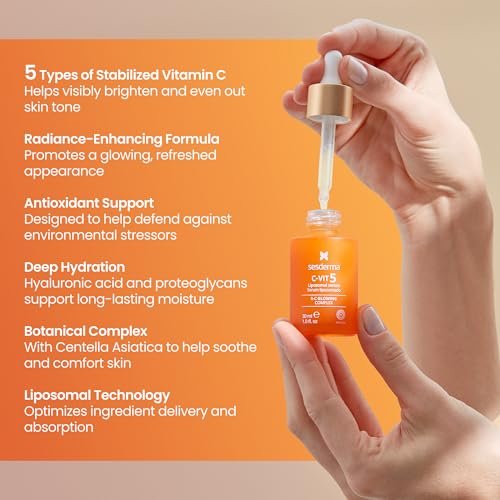Sesderma C-VIT 5 Fusion Vitamin C Serum – Hydrating, Brightening, Antioxidant Serum for Radiant Skin, 1 fl oz Avelisse