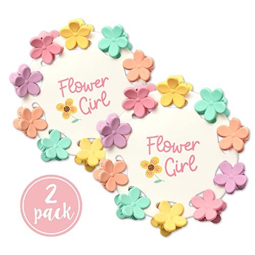 Will You Be My Flower Girl Proposal Hair Clips | Gift for Flower Girl | Thank You Present from Bride Avelisse