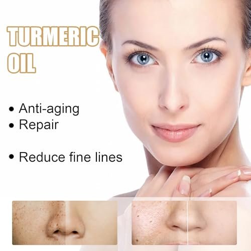 2 Pack Turmeric Dark Spot Corrector Serum Oil – Natural Brightening Face Serum for Dark Spots, Even Skin Tone, and Moisturizing Repair (30ml Each) - görsel 4