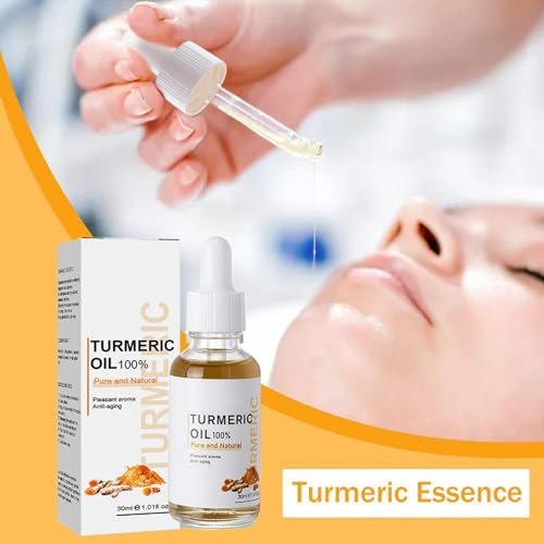 2 Pack Turmeric Dark Spot Corrector Serum Oil – Natural Brightening Face Serum for Dark Spots, Even Skin Tone, and Moisturizing Repair (30ml Each) - görsel 6