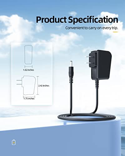 8V Power Cord Compatible with Philips Norelco HQ840 Multigroom Series 3000 MG3750 MG3750/60 MG3760 Charger Shaver Power Supply - görsel 8