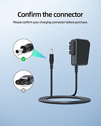 8V Power Cord Compatible with Philips Norelco HQ840 Multigroom Series 3000 MG3750 MG3750/60 MG3760 Charger Shaver Power Supply