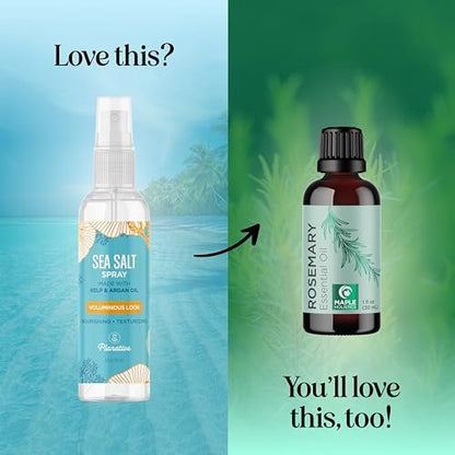 Sea Salt Spray for Hair Volume - Beach Waves Texturizing Spray for Women and Men, Extra Hold, Non-Sticky, 4 Fl Oz