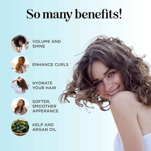 Sea Salt Spray for Hair Volume - Beach Waves Texturizing Spray for Women and Men, Extra Hold, Non-Sticky, 4 Fl Oz - görsel 6