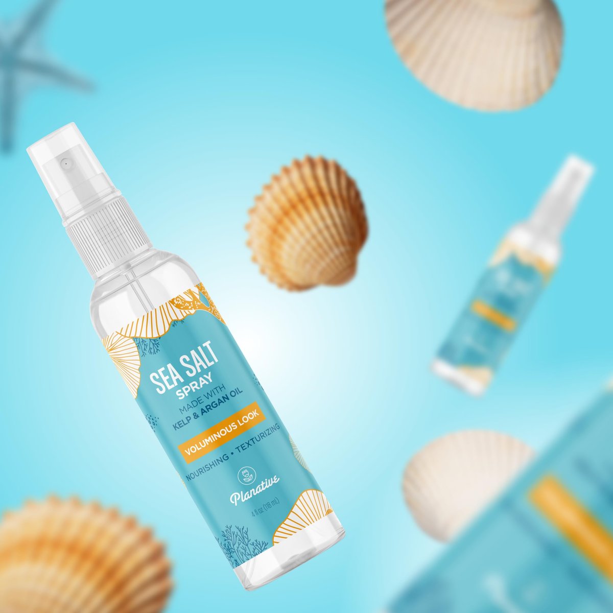 Sea Salt Spray for Hair Volume - Beach Waves Texturizing Spray for Women and Men, Extra Hold, Non-Sticky, 4 Fl Oz - görsel 17