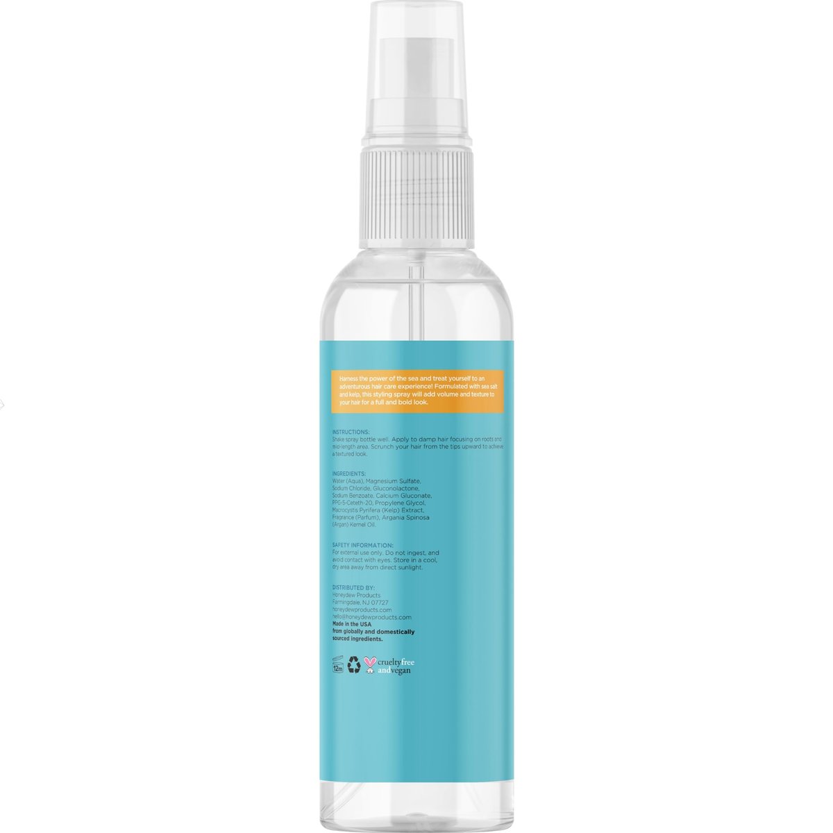 Sea Salt Spray for Hair Volume - Beach Waves Texturizing Spray for Women and Men, Extra Hold, Non-Sticky, 4 Fl Oz - görsel 9