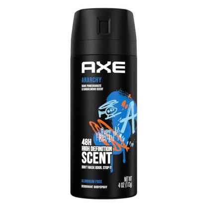 AXE Anarchy for Him Body Spray 4 oz (Pack of 2) – Long-Lasting Fragrance for Men Avelisse