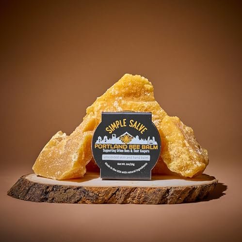 Portland Bee Balm Simple Salve - All Natural Handmade Beeswax Based Hand and Body Moisturizing Balm, 2 oz Avelisse