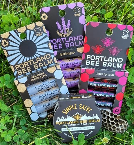 Portland Bee Balm Simple Salve - All Natural Handmade Beeswax Based Hand and Body Moisturizing Balm, 2 oz Avelisse