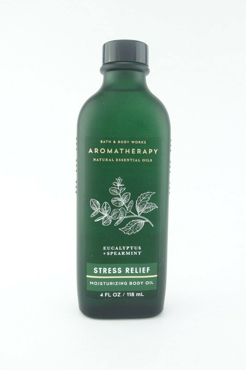 Bath & Body Works Aromatherapy Moisturizing Body Oil – Eucalyptus Spearmint, 4 fl oz Avelisse