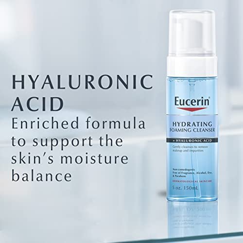 Eucerin Hydrating Foaming Daily Facial Cleanser with Hyaluronic Acid, 5 Fl Oz - görsel 8