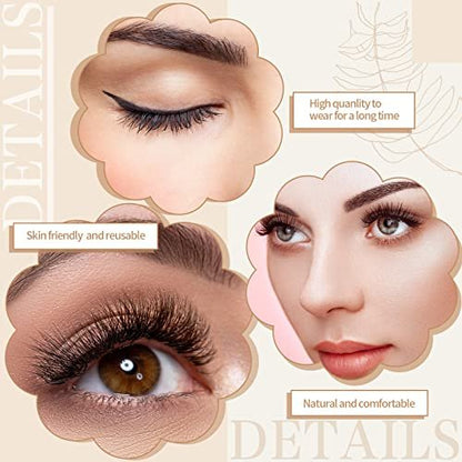 Nuogo 24 Pairs Reusable Self Adhesive Eyelashes - Natural Look False Lashes No Glue Needed with Applicator Tool Avelisse