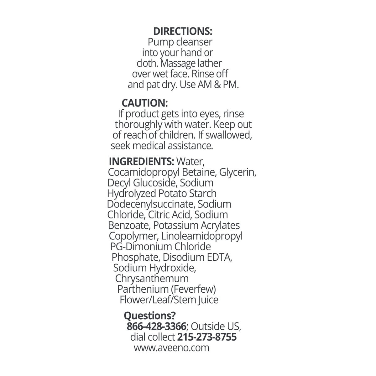 Aveeno Calm + Restore Redness Relief Foaming Cleanser – Gentle Daily Face Wash with Calming Feverfew, Hypoallergenic & Fragrance-Free, 6 fl. oz - görsel 18