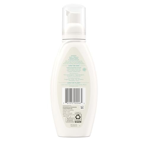 Aveeno Calm + Restore Redness Relief Foaming Cleanser – Gentle Daily Face Wash with Calming Feverfew, Hypoallergenic & Fragrance-Free, 6 fl. oz - görsel 15