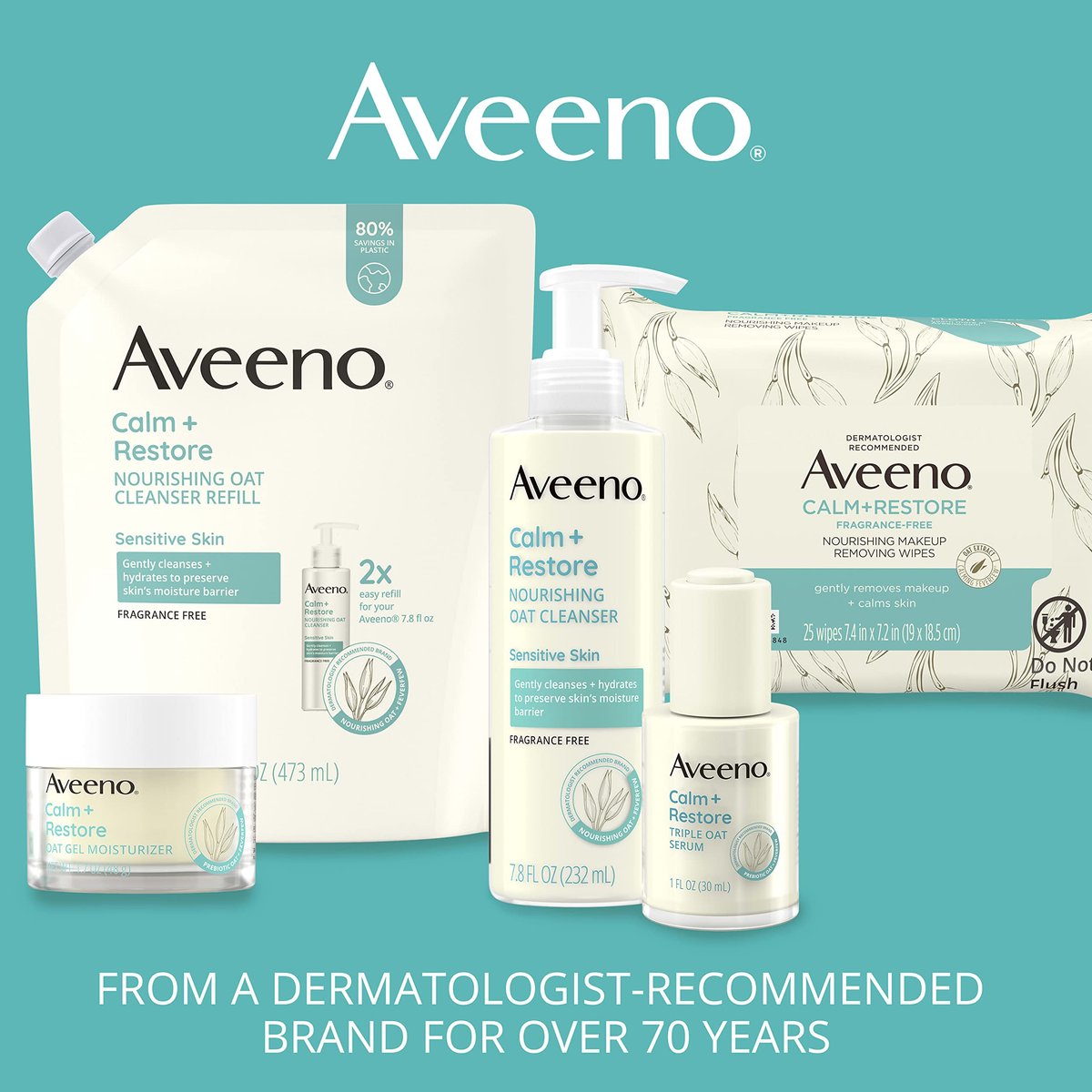 Aveeno Calm + Restore Redness Relief Foaming Cleanser – Gentle Daily Face Wash with Calming Feverfew, Hypoallergenic & Fragrance-Free, 6 fl. oz - görsel 12