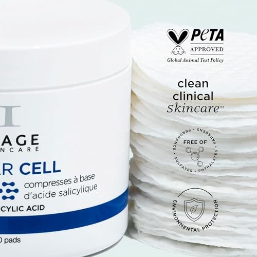 IMAGE Skincare CLEAR CELL Salicylic Clarifying Pads - Exfoliating Wipes for Oily & Prone Skin, 60 Count Avelisse