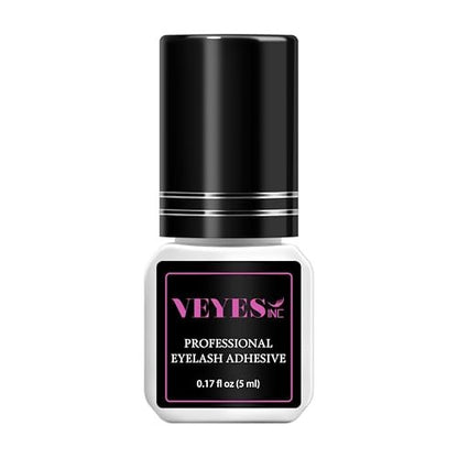 VEYES INC Extra Strong Eyelash Extension Glue – 1 Sec Drying, 8 Weeks Retention, Black Professional Lash Adhesive Avelisse