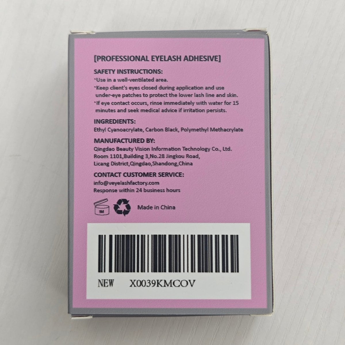 VEYES INC Extra Strong Eyelash Extension Glue – 1 Sec Drying, 8 Weeks Retention, Black Professional Lash Adhesive Avelisse