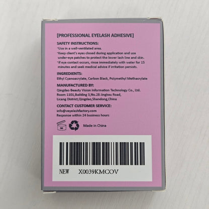 VEYES INC Extra Strong Eyelash Extension Glue – 1 Sec Drying, 8 Weeks Retention, Black Professional Lash Adhesive Avelisse