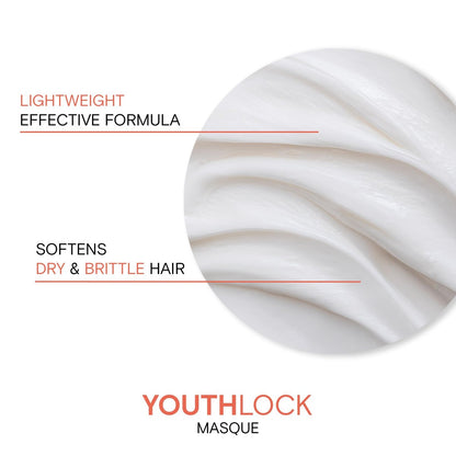 Joico YouthLock Treatment Masque with Collagen - Nourish, Soften, Strengthen & Protect Hair - Sulfate Free - 5.1 Fl Oz