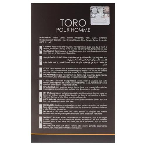 Toro by Maison Alhambra for Men - 3.4 oz Eau de Parfum Spray Avelisse