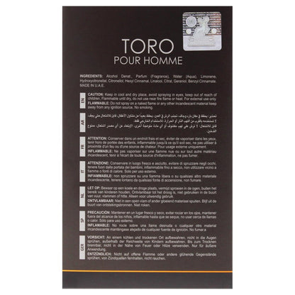 Toro by Maison Alhambra for Men - 3.4 oz Eau de Parfum Spray Avelisse
