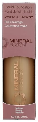 Mineral Fusion Warm 4 Liquid Foundation - Beige, 1 Fl Oz - görsel 2