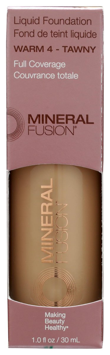 Mineral Fusion Warm 4 Liquid Foundation - Beige, 1 Fl Oz