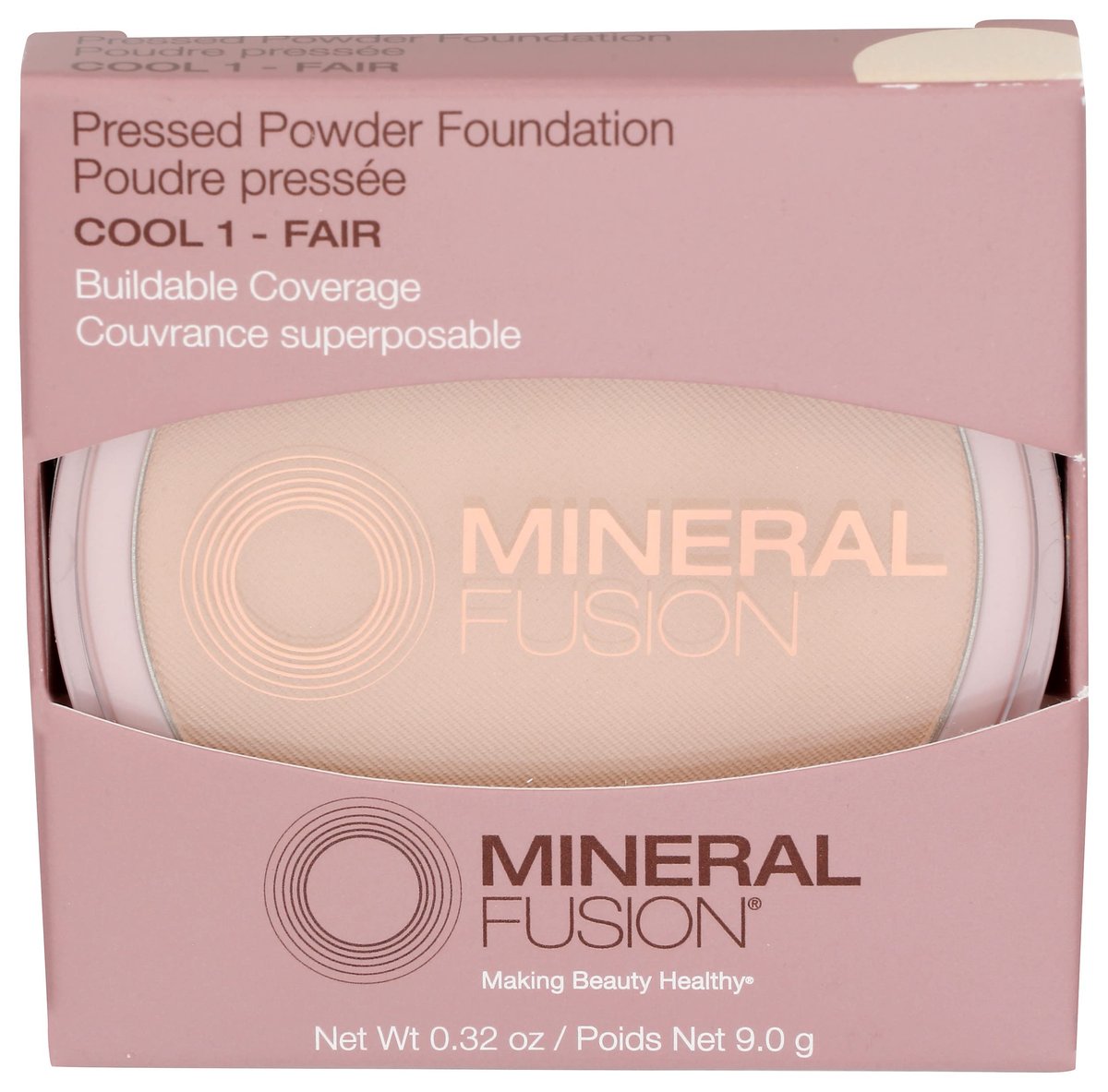Mineral Fusion Cool 1 Pressed Base - Fair, 0.32 oz - Natural Foundation - görsel 1
