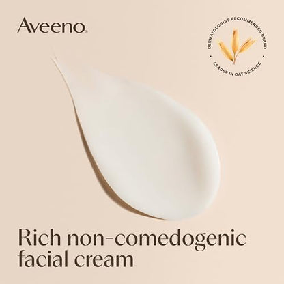 Aveeno Calm + Restore Facial Moisturizer for Redness Relief, Non-Comedogenic, Ceramide & Vitamin B5, Hypoallergenic, Fragrance-Free, 1.7 oz