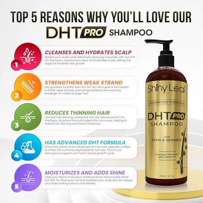 DHT Pro Shampoo and Conditioner Set - Advanced Hair Loss Solution with Procapil and Capixyl for Men and Women, Made in USA Avelisse