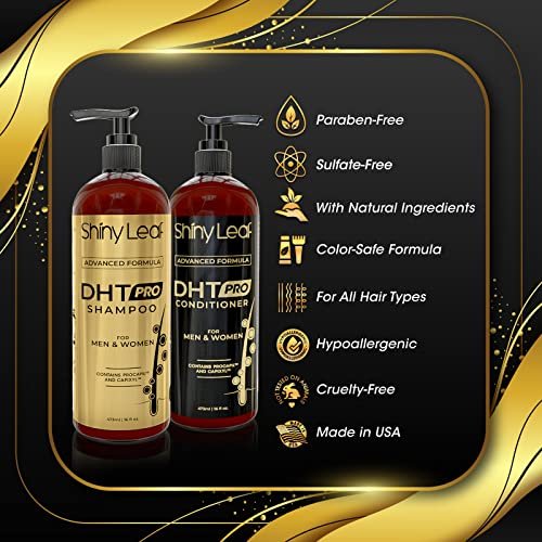 DHT Pro Shampoo and Conditioner Set - Advanced Hair Loss Solution with Procapil and Capixyl for Men and Women, Made in USA Avelisse