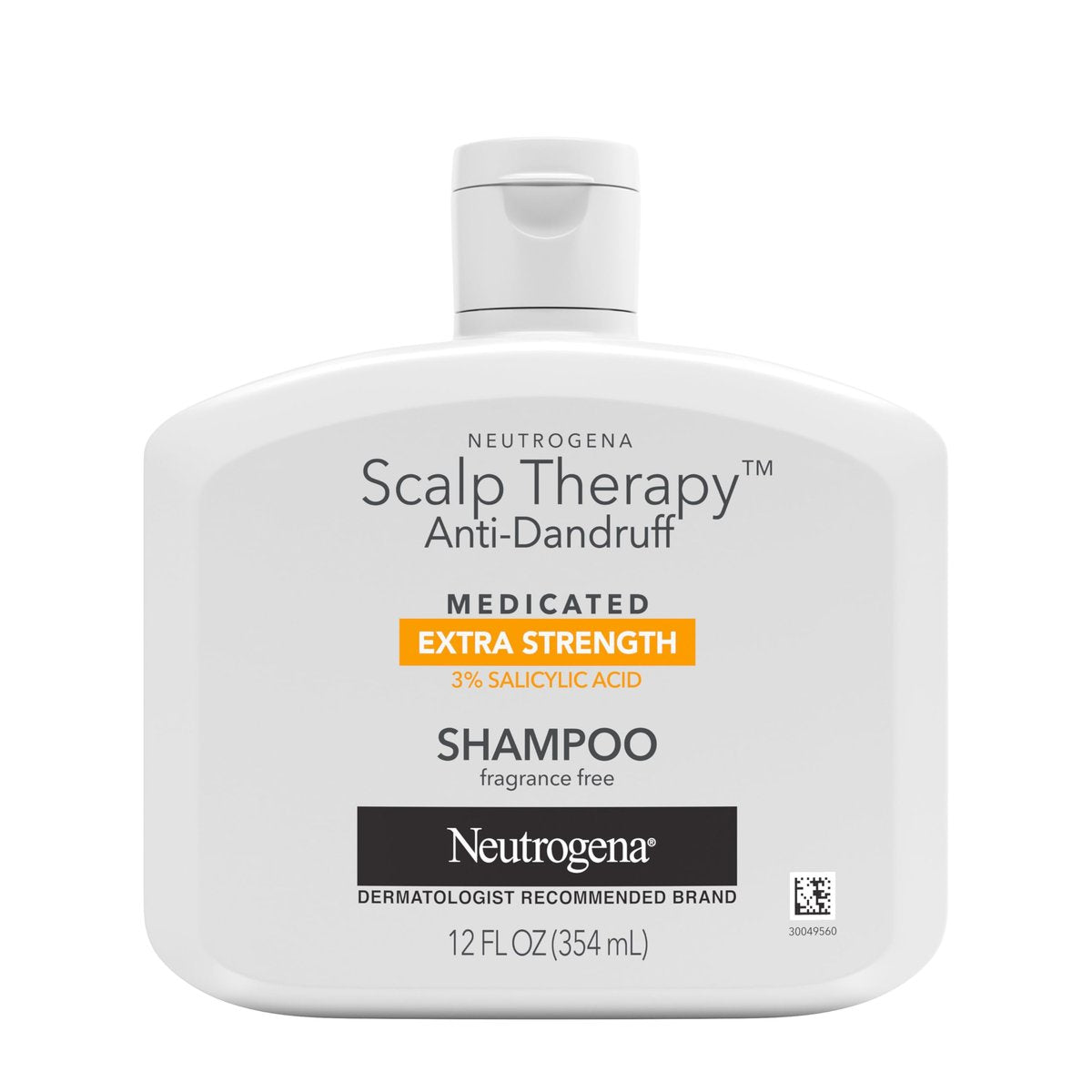 Neutrogena Scalp Therapy Anti-Dandruff Extra Strength Medicated Shampoo with 3% Salicylic Acid, Fragrance Free, 12 fl. oz - görsel 1
