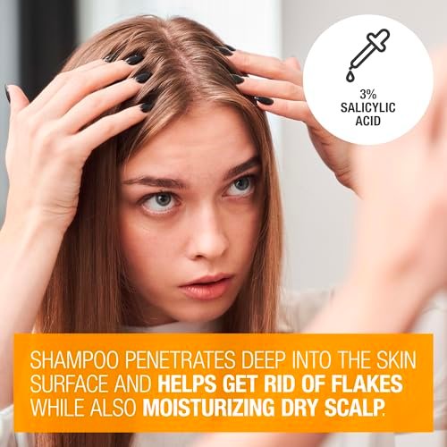 Neutrogena Scalp Therapy Anti-Dandruff Extra Strength Medicated Shampoo with 3% Salicylic Acid, Fragrance Free, 12 fl. oz - görsel 6