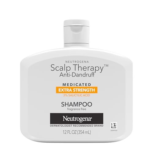 Neutrogena Scalp Therapy Anti-Dandruff Extra Strength Medicated Shampoo with 3% Salicylic Acid, Fragrance Free, 12 fl. oz - görsel 2