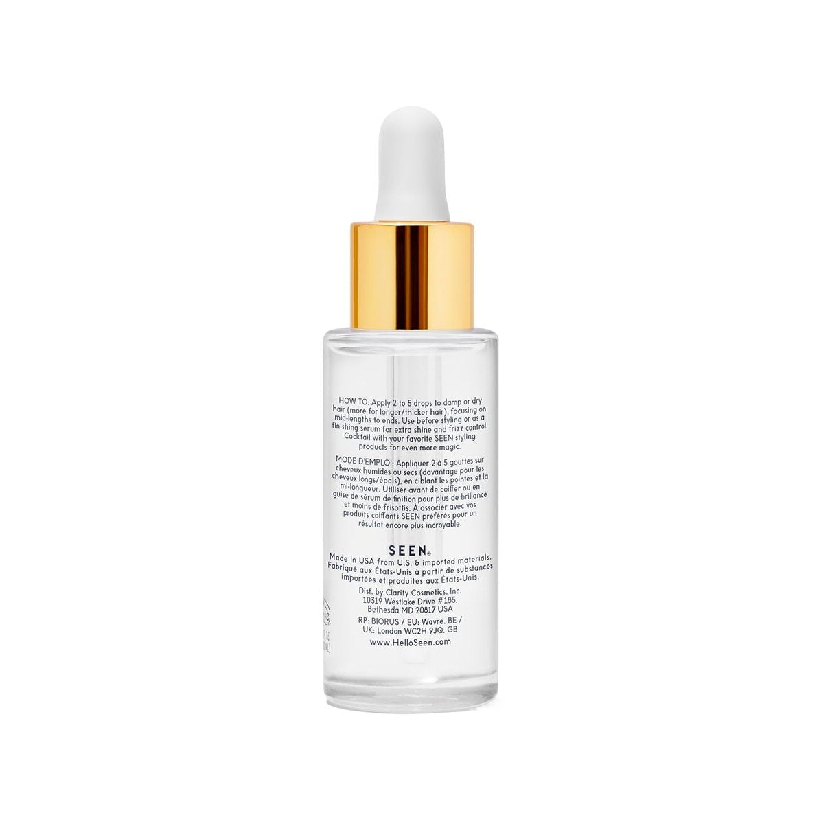 SEEN Magic Serum, Fragrance Free - Non-Comedogenic Hair Serum - Anti Frizz - Dermatologist-Developed - Safe for Sensitive, Eczema & Acne Prone Skin, 1 Fl Oz Avelisse
