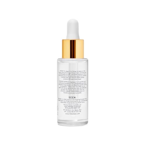 SEEN Magic Serum, Fragrance Free - Non-Comedogenic Hair Serum - Anti Frizz - Dermatologist-Developed - Safe for Sensitive, Eczema & Acne Prone Skin, 1 Fl Oz Avelisse
