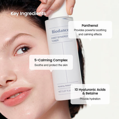 Biodance First Synergy Toner – Moisturizing & Skin Balancing Facial Toner with Hyaluronic Acid, 5.07 fl.oz (150ml) Avelisse