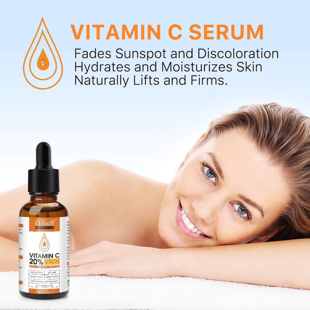 ELBBUB Day-Night Anti Aging Vitamin C Serum & Retinol Serum for Face with Retinol & Amino Acids – Boost Skin Collagen, Hydrate & Plump Skin Facial Serum - görsel 5