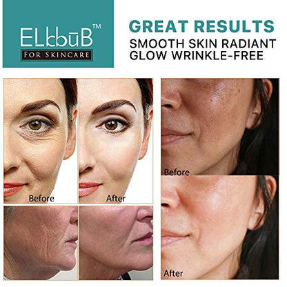 ELBBUB Day-Night Anti Aging Vitamin C Serum & Retinol Serum for Face with Retinol & Amino Acids – Boost Skin Collagen, Hydrate & Plump Skin Facial Serum