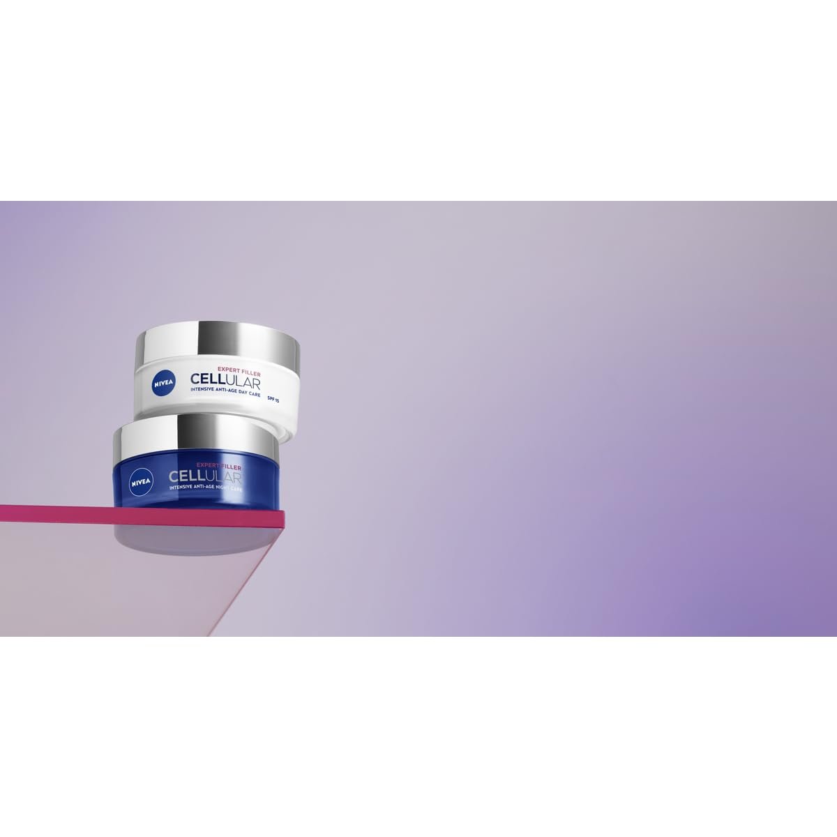 NIVEA Cellular Expert Filler Anti-Age Day & Night Face Cream Set – 2 × 50 ml – Deep Hydration, Firming & Wrinkle-Filling Moisturiser for Mature & All Skin Types - görsel 7