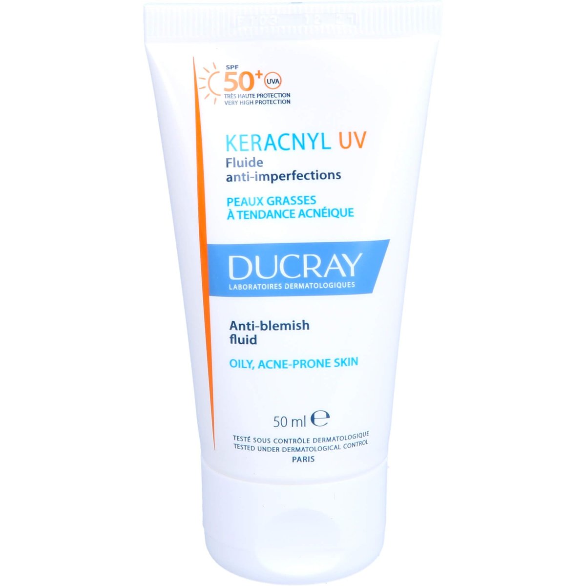 Ducray Keracnyl Anti-Imperfection Fluid SPF50+ 50ml - Oily & Acne-Prone Skin Sunscreen - görsel 11