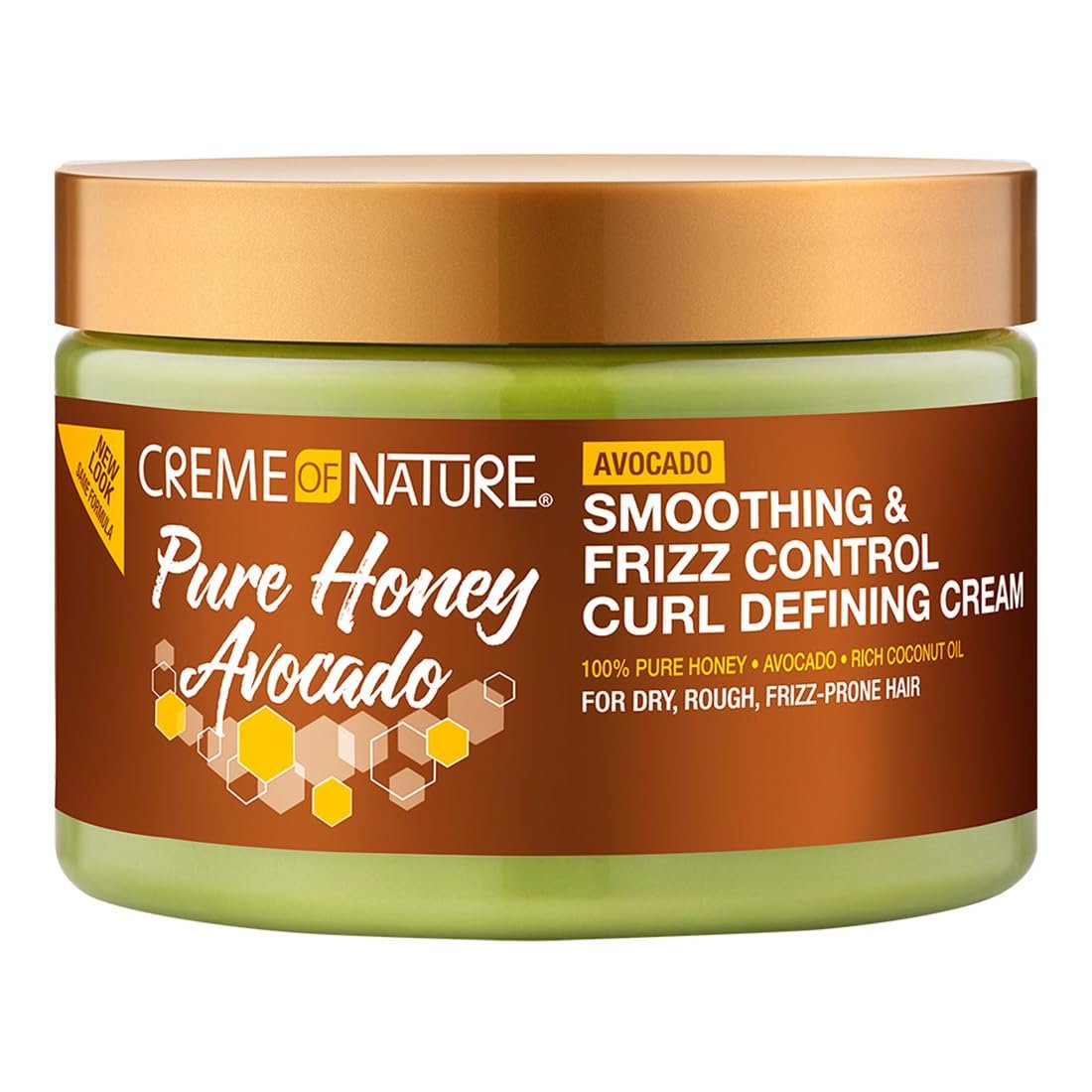 Creme of Nature Pure Honey Define Hair Food Smoothing & Frizz Control Curl Defining Cream - 11.5 oz Avelisse