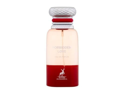 Maison Alhambra Forbidden Love – Gourmand, Fruity, Amber, Sweet – Eau de Parfum Spray Long-Lasting Fragrance for Unisex, 2.7 oz / 80 ml