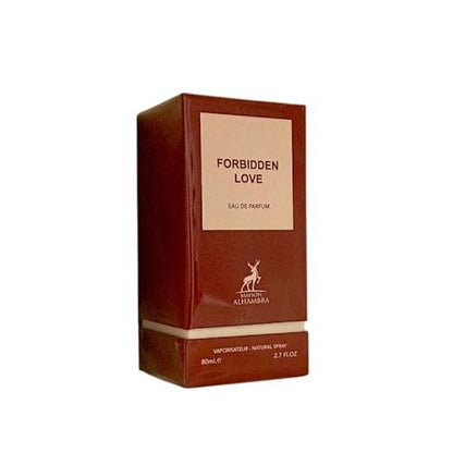 Maison Alhambra Forbidden Love – Gourmand, Fruity, Amber, Sweet – Eau de Parfum Spray Long-Lasting Fragrance for Unisex, 2.7 oz / 80 ml