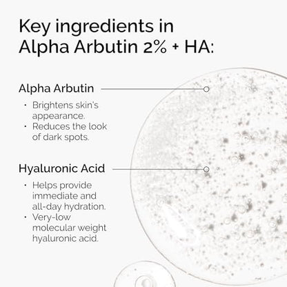 The Ordinary The Bright Set: 3-Step Regimen for Radiant, Even Skin Tone with Glycolic Acid 7% Exfoliating Toner, Alpha Arbutin 2% + HA, and Caffeine Solution 5% + EGCG Avelisse