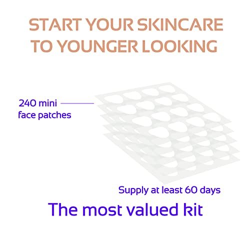 ENROSLU Face Wrinkle Patches 256Pcs - Clear Reusable Anti-Wrinkle Pads for Overnight Fine Line Removal - Smooth Eye, Mouth & Forehead - Train Facial Muscles for Smoother Skin - görsel 14