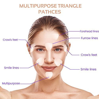 ENROSLU Face Wrinkle Patches 256Pcs - Clear Reusable Anti-Wrinkle Pads for Overnight Fine Line Removal - Smooth Eye, Mouth & Forehead - Train Facial Muscles for Smoother Skin