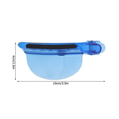 Professional Heat Speed Separator Hair Clip - Non-Slip K Tip Hair Extensions Tool with 7 Teeth for Home Salon Wig Extension (Blue)