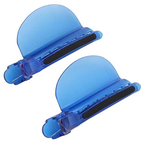 Professional Heat Speed Separator Hair Clip - Non-Slip K Tip Hair Extensions Tool with 7 Teeth for Home Salon Wig Extension (Blue) - görsel 1